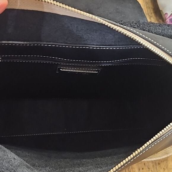 ANNE‎ KLEIN Vtg Flap Closure Leather Messenger Bag Classic Academia Lion *RARE* - Picture 4 of 9